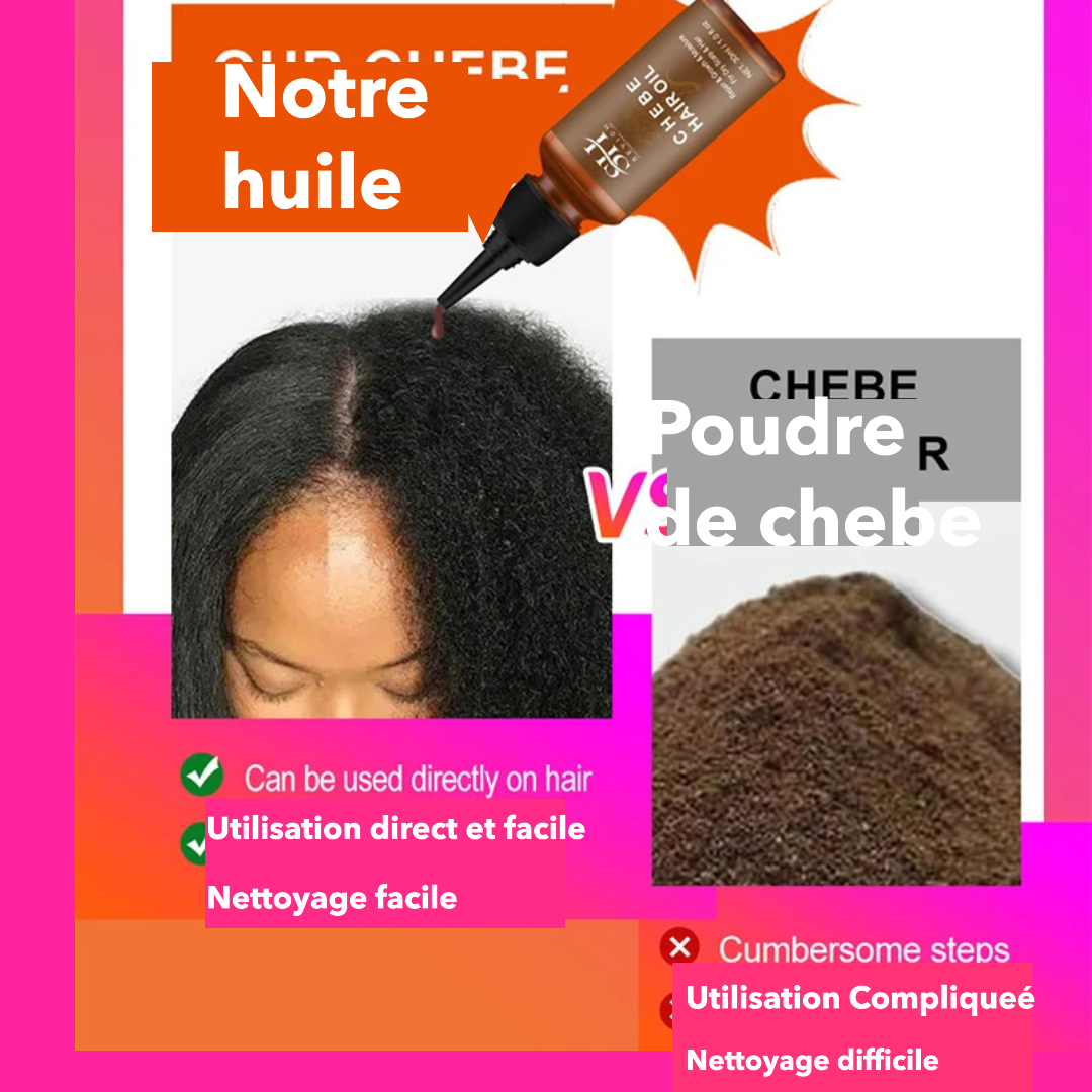 chebe hair oil (hommes et femmes) 1 acheté et 1 offert